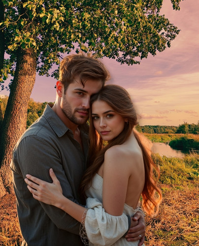 Rowan and Summer on Riverbank