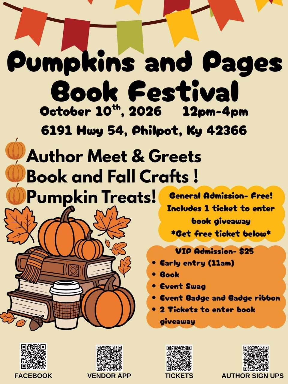pumpkins and pages book festival