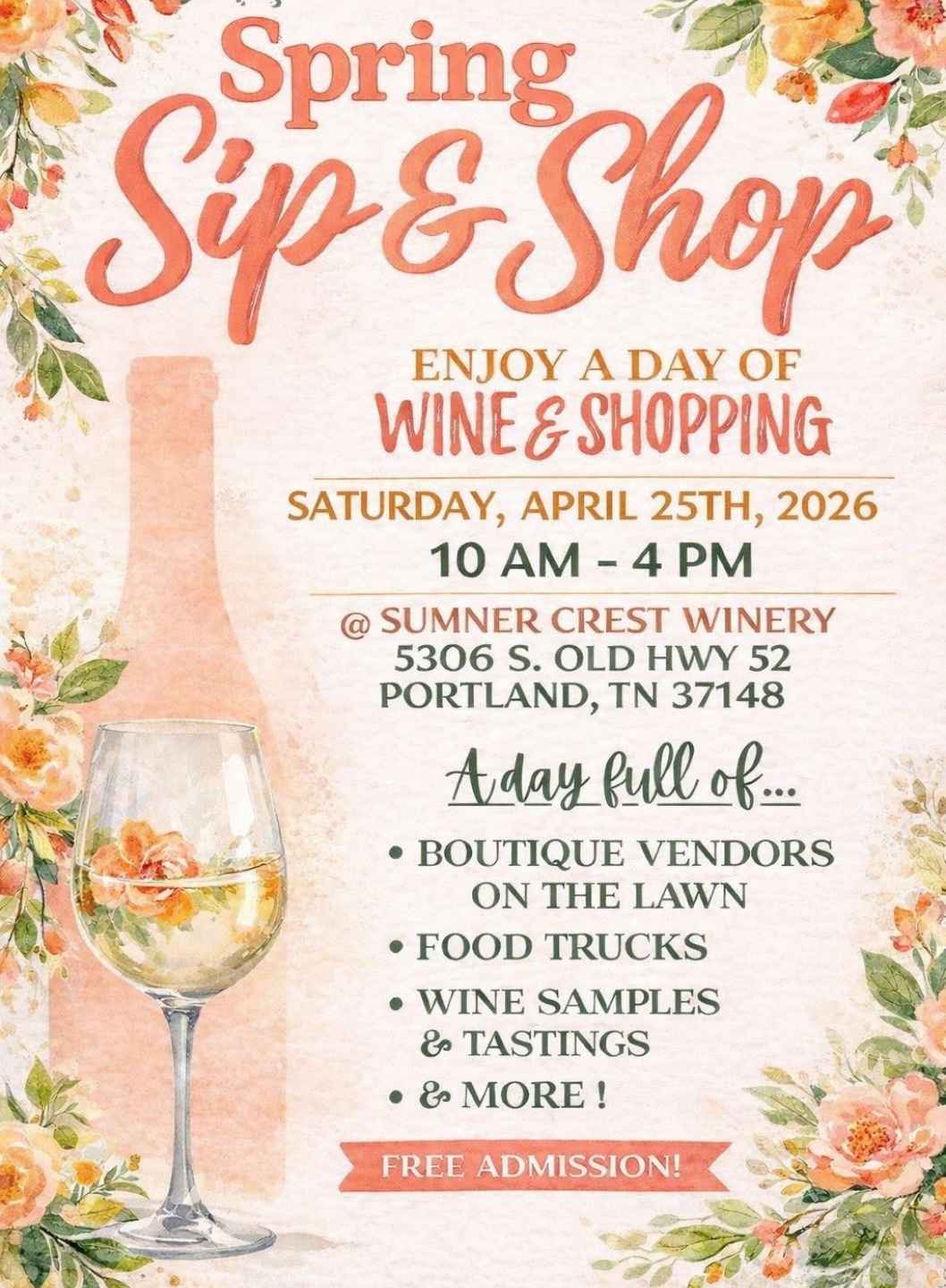 sip n shop vendor craft fair 2026